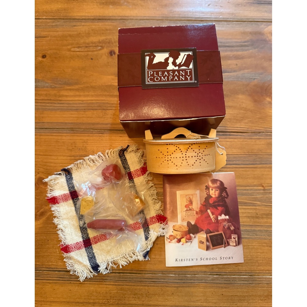 Pleasant Company American Girl Kirsten School Lunch Set NIB Vintage 1987